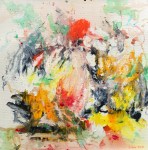 Abstrait couleurs chaudes&nbsp;29X29