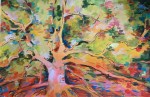 Acrylique – arbre de vie&nbsp;jaune