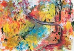 Acrylique – arbre et automne&nbsp;2