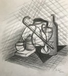 Nature morte crayon