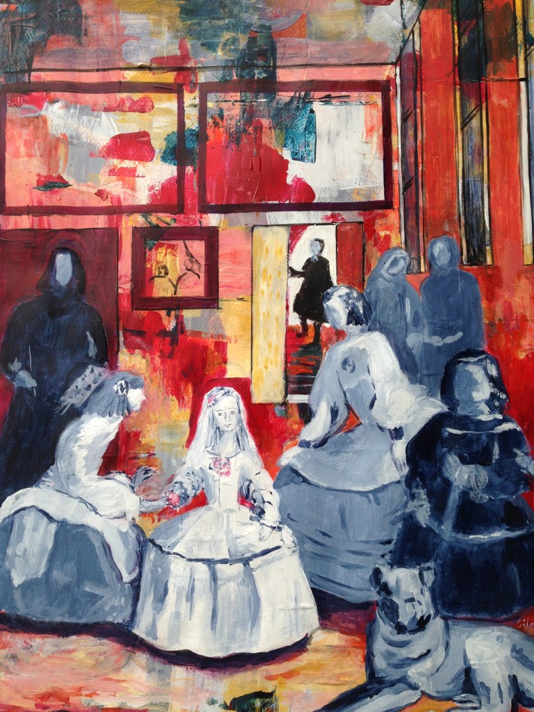 Acrylique - 65x50 - D'après les Ménines de Vélazquez - collection particulière