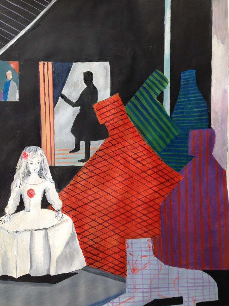 Acrylique - 65x50 - D'après les Ménines de Vélazquez - collection particulière