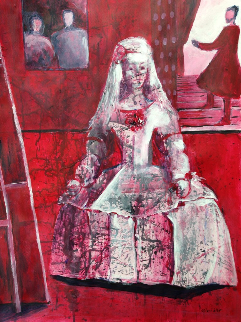 Acrylique - 65x50 - D'après les Ménines de Vélazquez - collection particulière